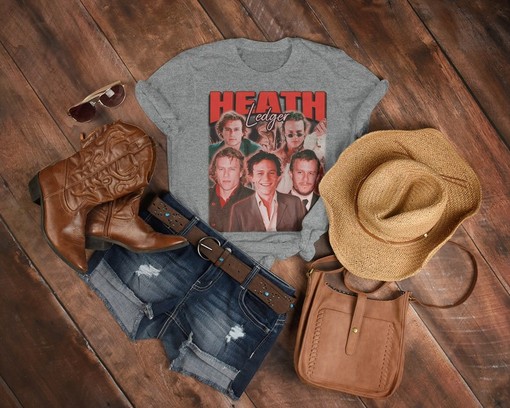 Heist Movie Fan Tees, Unisex Heath Ledger Vintage Shirt, The Dark Knight Tshirt - Image 3