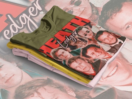 Heist Movie Fan Tees, Unisex Heath Ledger Vintage Shirt, The Dark Knight Tshirt - Image 4