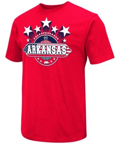 Helmet Homecoming Sweatshirt Beige for Official Arkansas Razorbacks Merchandise