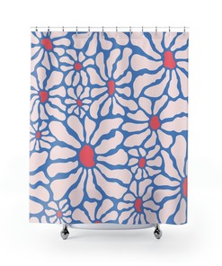 Henri Matisse Abstract Art Shower Curtain with Flower Design - Chic and Artistic Bathroom Decor