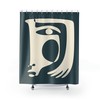 Henri Matisse Inspired Abstract Shower Curtain for Modern Bathroom Decor