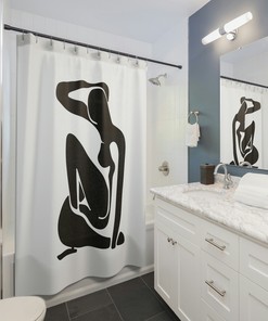 Henri Matisse Nude Lady Vintage Boho Abstract Shower Curtain
