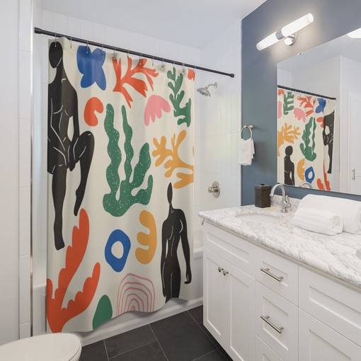 Henri Matisse Print Shower Curtain with Unique Design - Image 2