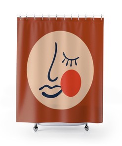 Henri Matisse Shower Curtain Featuring Abstract Art Print for Neutral Bathroom Decor