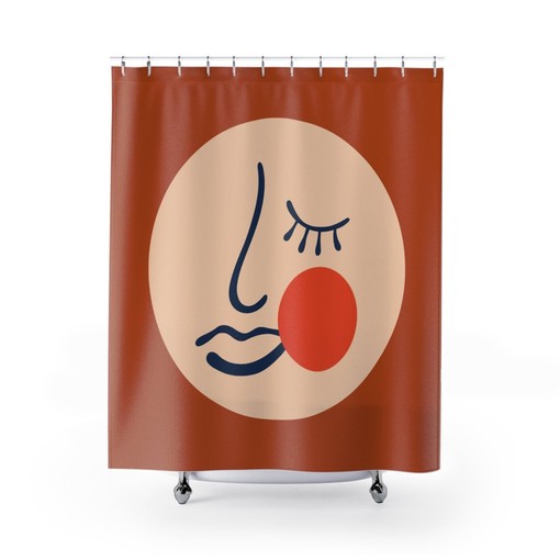 Henri Matisse Shower Curtain Featuring Abstract Art Print for Neutral Bathroom Decor