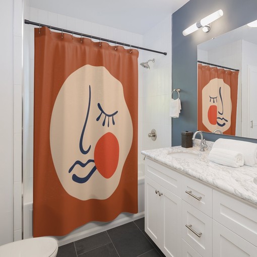 Henri Matisse Shower Curtain Featuring Abstract Art Print for Neutral Bathroom Decor - Image 2