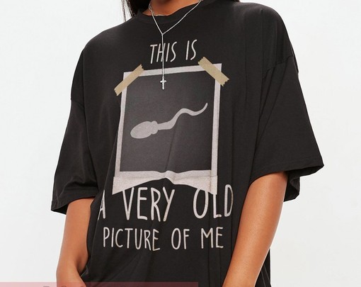 Here Is A Very Old Picture Of Me Unisex Sperm Shirts, Biology Teacher T-Shirt, Funny Adult Humor Tee - Image 2