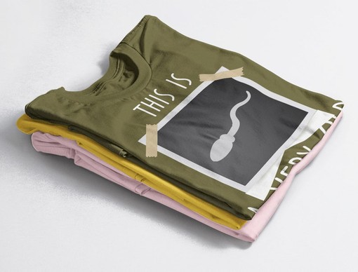 Here Is A Very Old Picture Of Me Unisex Sperm Shirts, Biology Teacher T-Shirt, Funny Adult Humor Tee - Image 4