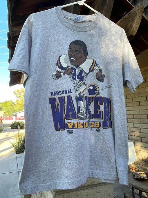 Hershel Walker NFL Minnesota Vikings Sweatshirt T-Shirt, NFL Football Teams Gifts For Fans