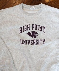 High Point University Champion Reverse Weave Ncaa T-Shirt Sweatshirt for Sports Fans