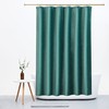 High Quality Grey Green Velvet Shower Curtain - Heavy Extra Long Curtain with Hooks - Reliable Bathroom Decor