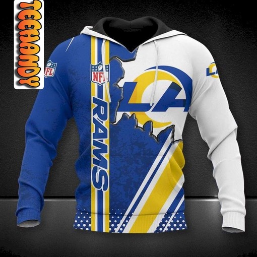 High Quality and Comfortable Football 3D Hoodie - Los Angeles Rams