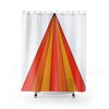 Hippie Boho Retro Shower Curtain, Groovy 60's 70's Tub Curtain as Unique Bathroom Accessory