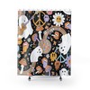 Hippie Rainbow Shower Curtain, Halloween Design, Peace Love Freedom, Funky Style Bathroom Decor