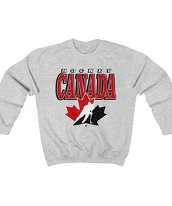 Hockey Canada Vintage Hockey Crewneck Sweatshirt - Retro Style Fan Gear