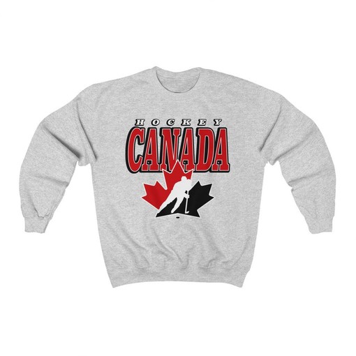 Hockey Canada Vintage Hockey Crewneck Sweatshirt - Retro Style Fan Gear