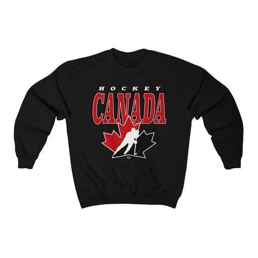 Hockey Canada Vintage Hockey Crewneck Sweatshirt - Retro Style Fan Gear - Image 3