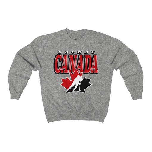 Hockey Canada Vintage Hockey Crewneck Sweatshirt - Retro Style Fan Gear - Image 4