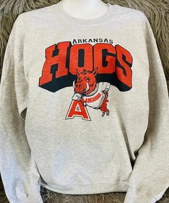 Hogs Sweatshirt, Arkansas Sweatshirt, Arkansas Fan Crewneck Sweatshirt, Hoodie, Shirt with NCAA Shirts