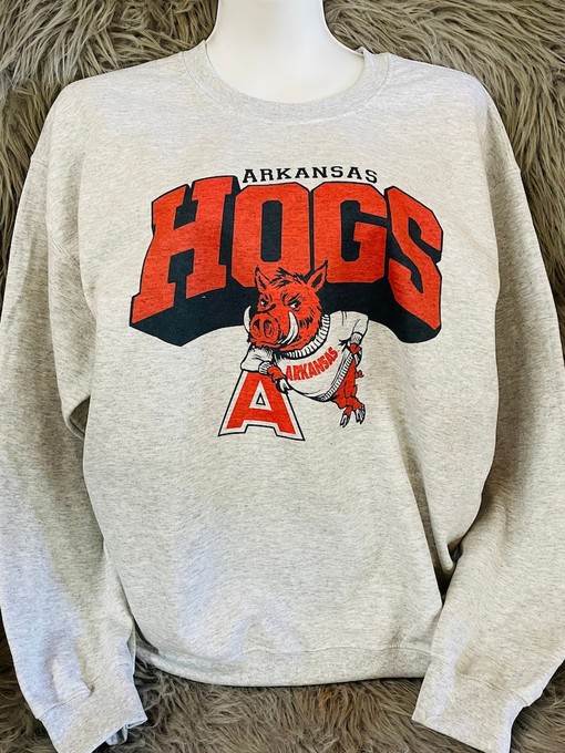 Hogs Sweatshirt, Arkansas Sweatshirt, Arkansas Fan Crewneck Sweatshirt, Hoodie, Shirt with NCAA Shirts