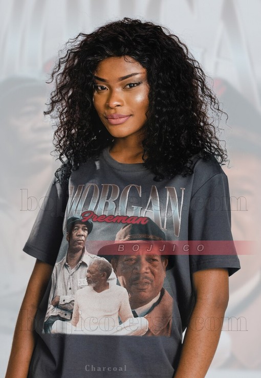 Homage Tee with Actor Morgan Freeman - Bruce Almighty and The Shawshank Redemption Themes