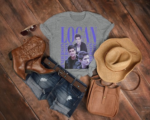 Homage Vintage Movie Shirt of Logan Mitchell for Kids, Big Time Rush Forever Tour Tee, BTR - Image 3