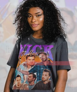 Homage Vintage Nick Miller Tee, Retro Fan Sweater, Miller Merch
