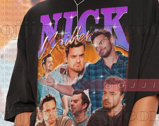 Homage Vintage Nick Miller Tee, Retro Fan Sweater, Miller Merch - Image 2
