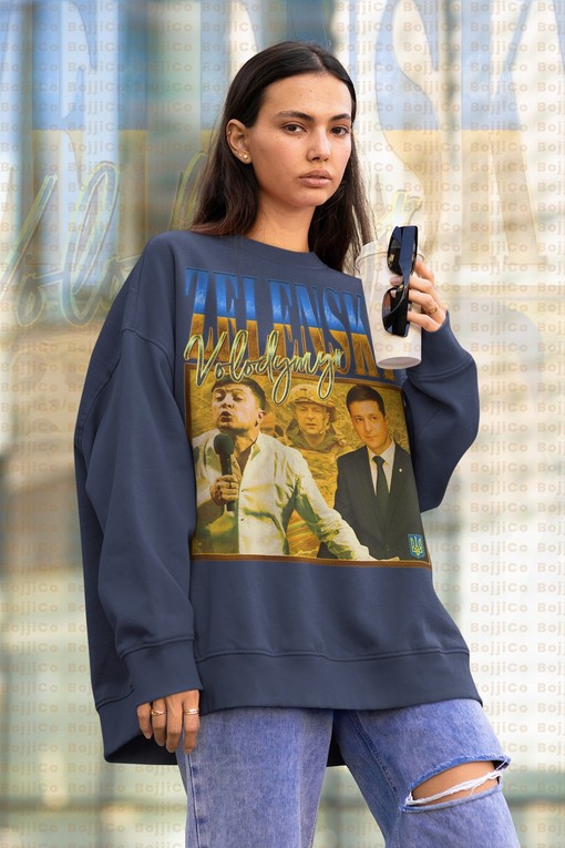 Homage Volodymyr Zelensky Sweatshirt, Fan Sweater for Ukraine President