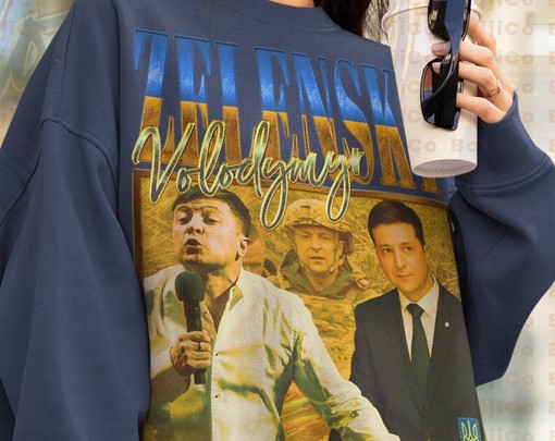 Homage Volodymyr Zelensky Sweatshirt, Fan Sweater for Ukraine President - Image 4