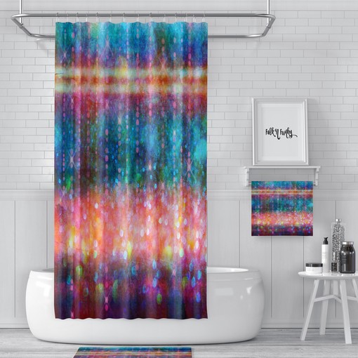 Home Decor Boho Shower Curtains with Bath Mat, Bath Towels, and Bathroom Sets