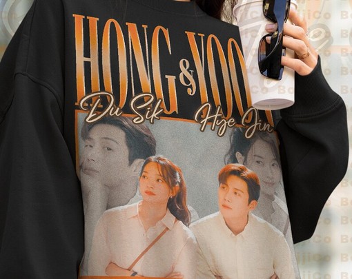 Hometown Chachacha Fan Sweatshirt, Love Kim Seon-ho Hong Du-sik Tee, Yoon Hye Jin Shin Min-a Kim Ji-hyun Sweater - Image 4