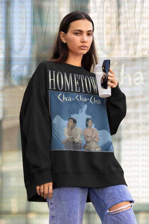 Hometown Chachacha Retro Sweater, Kim Seon-ho Hong Du-sik Sweatshirt, Shin Min-a Yoon Hye-Jin Kim Ji-hyun Tee