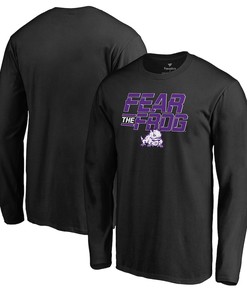 Hometown Collection Long Sleeve T-Shirt for TCU Horned Frogs Fans, Official University Football Fan Shirt