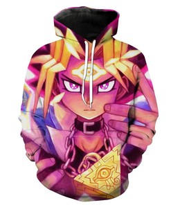 Honor the Pharaoh with All Over Print 3D Hoodie of Yugi in Full Gear