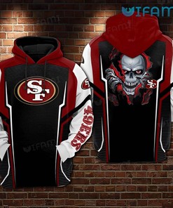 Hoodie with Tearing Out Design All Over Print for San Francisco 49ers Fans