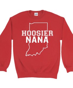Hoosier Grandma Indiana Hoosier Nana Sweatshirt for NCAA Fans - Show Off Your State University Spirit