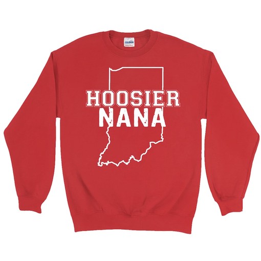 Hoosier Grandma Indiana Hoosier Nana Sweatshirt for NCAA Fans - Show Off Your State University Spirit