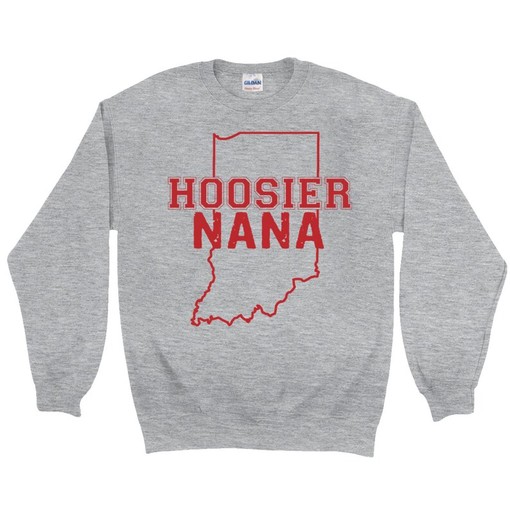 Hoosier Grandma Indiana Hoosier Nana Sweatshirt for NCAA Fans - Show Off Your State University Spirit - Image 2