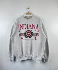 Hoosiers Basketball Hoodie - Vintage 90s University of Indiana Hoosiers - Classic College Shirts
