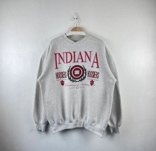 Hoosiers Basketball Hoodie - Vintage 90s University of Indiana Hoosiers - Classic College Shirts