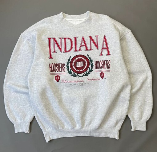 Hoosiers Basketball Hoodie - Vintage 90s University of Indiana Hoosiers - Classic College Shirts - Image 2