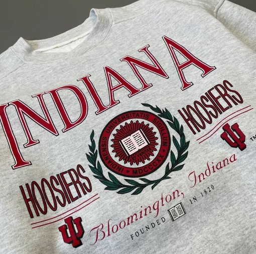 Hoosiers Basketball Hoodie - Vintage 90s University of Indiana Hoosiers - Classic College Shirts - Image 3