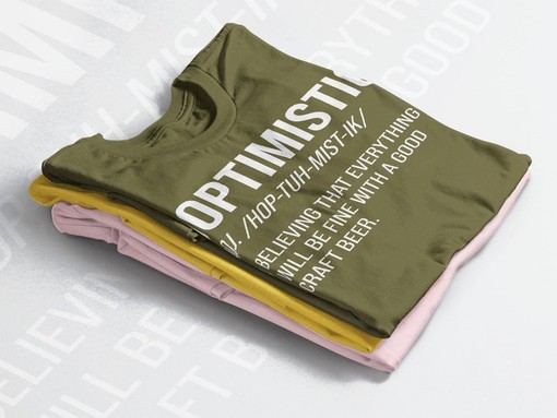 Hoptimistic Beer Unisex Shirt, Humorous Drinker T-Shirt, Hoppy Beer Lover Gift, Funny Beer Definition Tee - Image 4