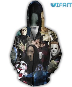 Horror Halloween Movie Unisex Custom All Over Print 3D Hoodie - Personalized Creepy Style