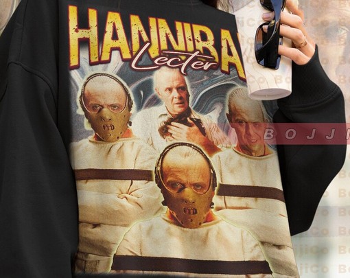 Horror Movie Sweatshirt, Hannibal Lecter Silence of the Lambs Hoodie, Anthony Hopkins Tees, Red Dragon Shirt - Image 4
