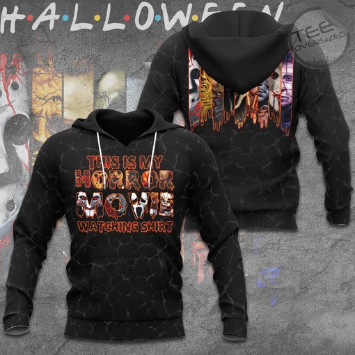Horror Movies Halloween All Over Print 3D Hoodie - Creepy Style