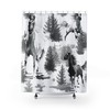 Horses - Horse Theme Bathroom Print Shower Curtain for Rustic Bathroom Decor