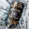 Houston Astros Adoring Mothers World's Best Mom MLB Tumbler with a Sophisticated and MLB Design