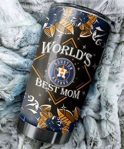 Houston Astros Adoring Mothers World's Best Mom MLB Tumbler with a Sophisticated and MLB Design